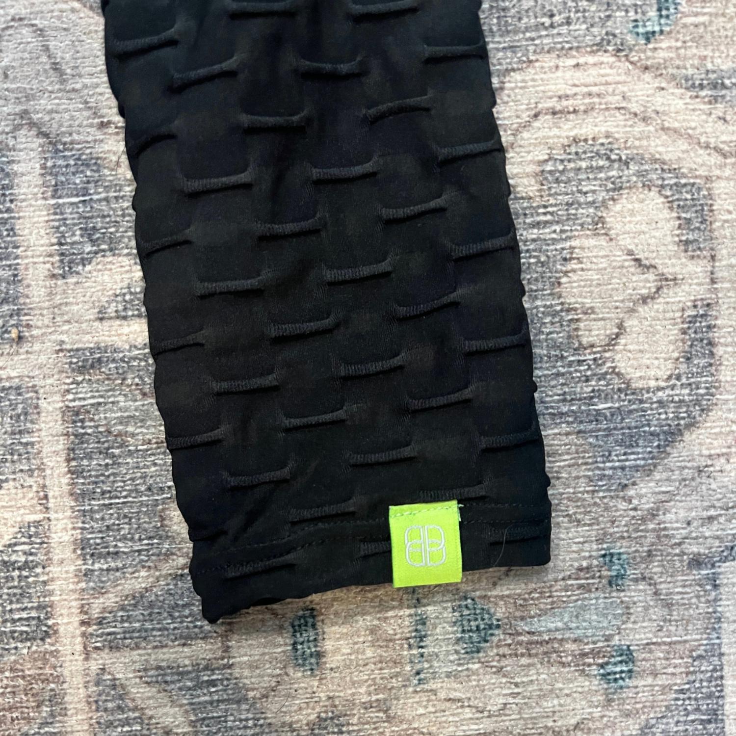 BBrazil Clothing Basket Weave Jacquard Long Leggings in black - women's pants - view 4