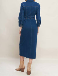 Flying Tomato - Denim Midi Dress