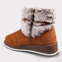 Lamo Women's Bailee Suede Zip-up Wedge Boot in hickory - women's shoe - view 5