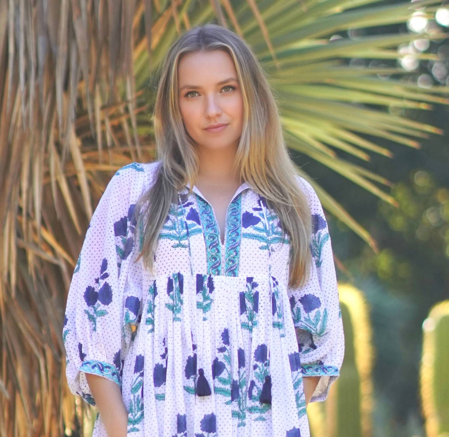 Dolma - Mylah Block Printed Midi Dress
