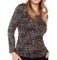 Carre Noir - Long Sleeve Dot Top
