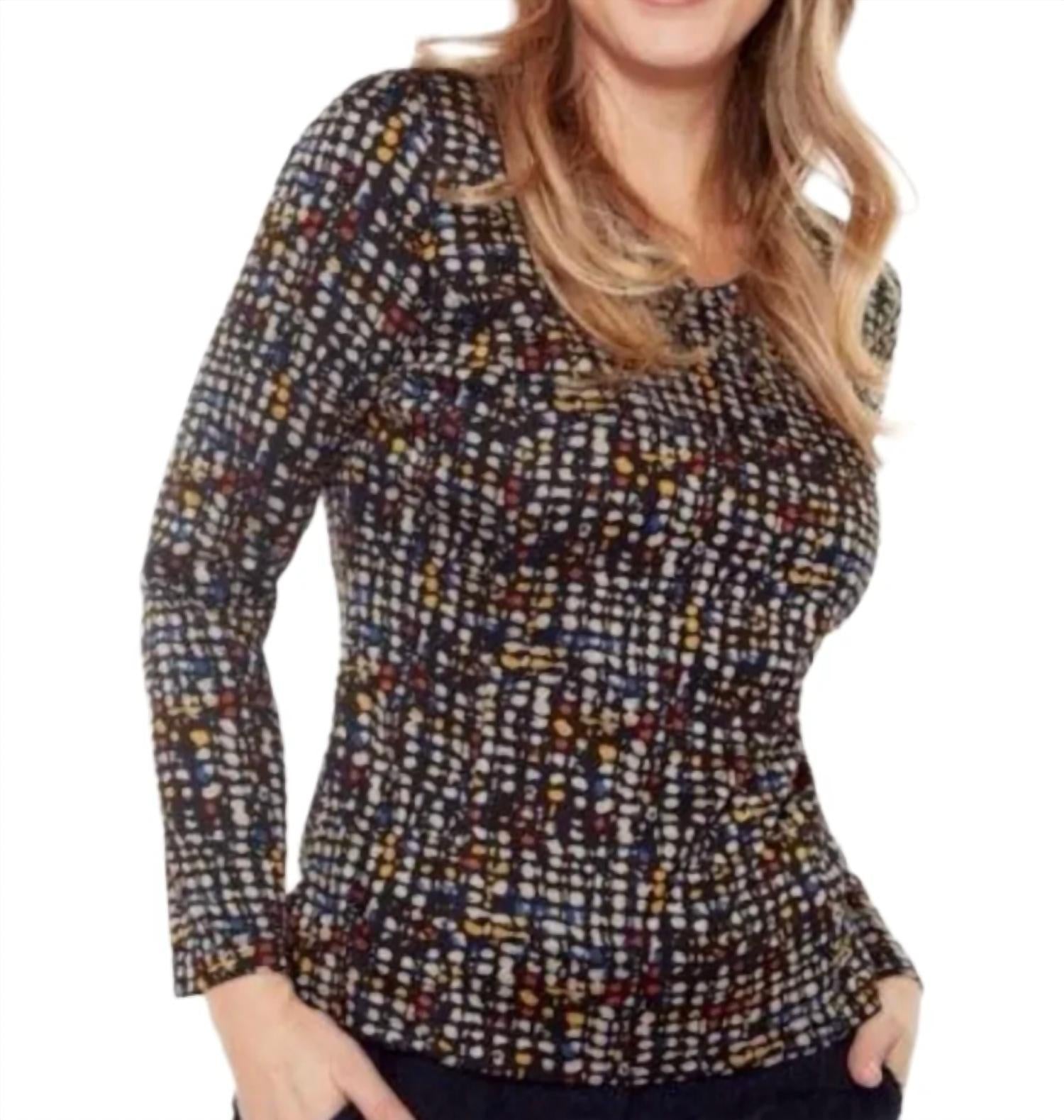 Carre Noir - Long Sleeve Dot Top