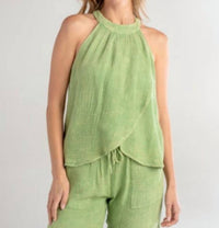 Red Haute - Women's Tulip Halter Tank Top
