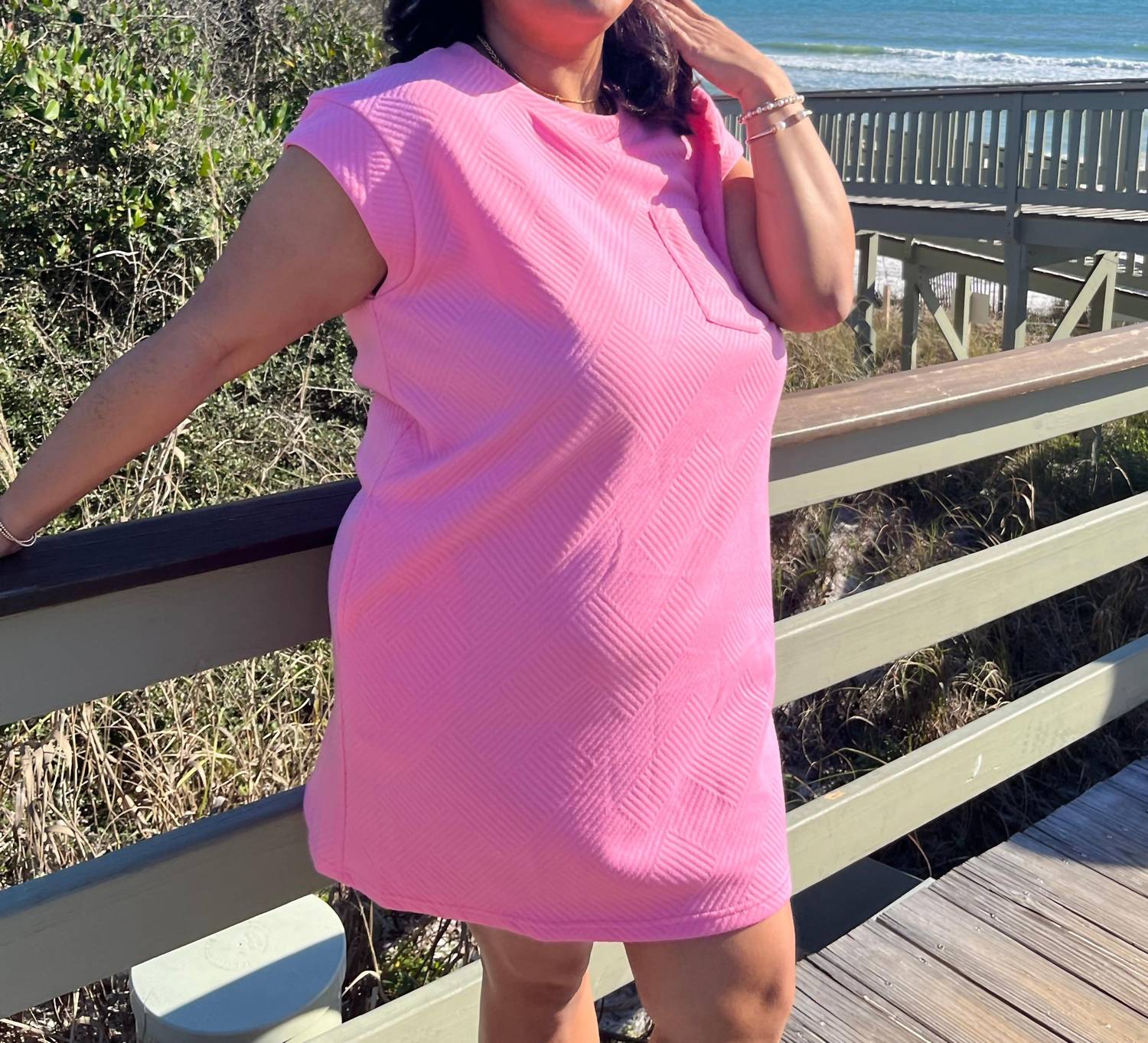 Entro - Textured Knit Mini Dress