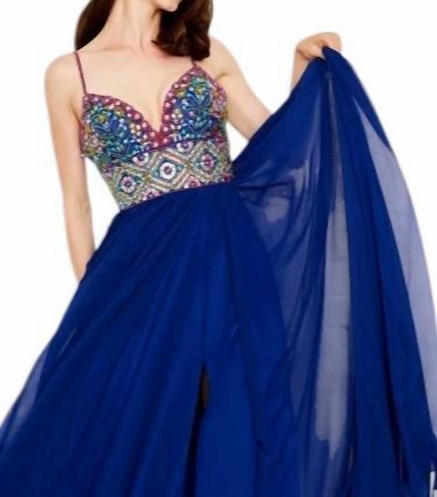 Angela & Alison - Beaded A-line Prom Dress