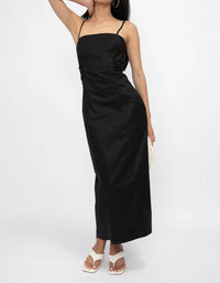 Frame - Tie Back Midi Dress