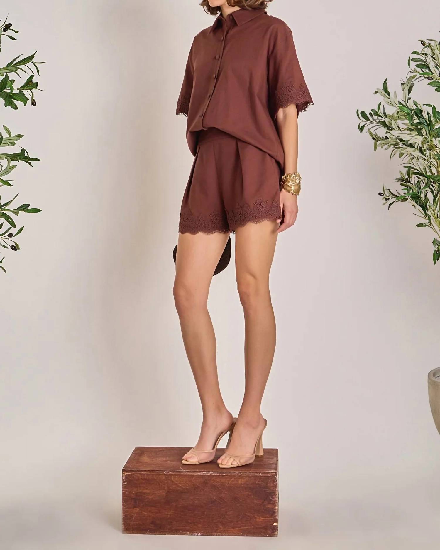English Factory - Linen Lace Shirt