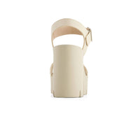 Andrea - Women's Ankle Strap Serrated Sole Heeled Sandals