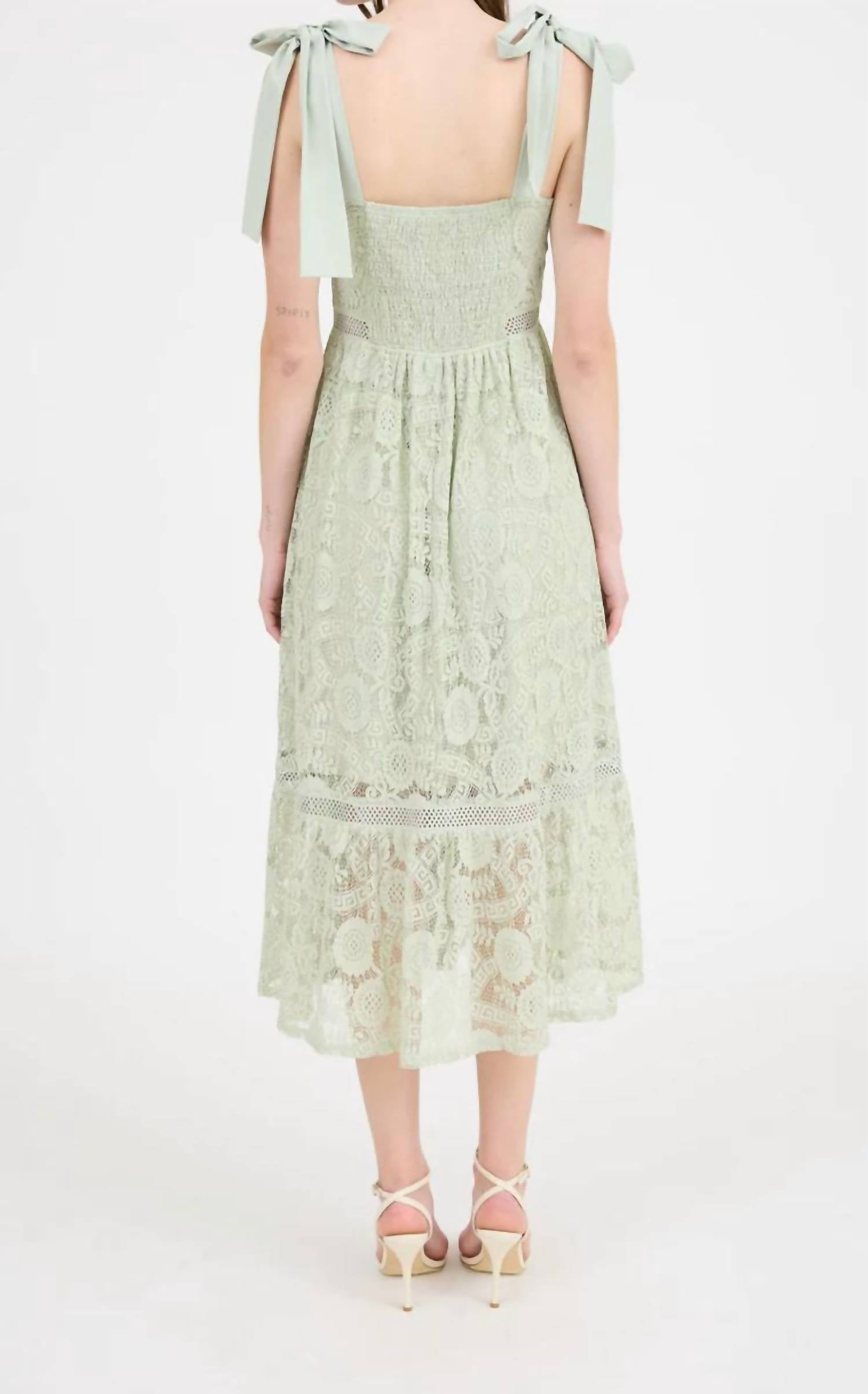 Blu Pepper - Sylvia Lace Midi Dress