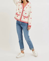 Sweet Lovely By Jen - SWEET VALENTINE HEART CARDIGAN