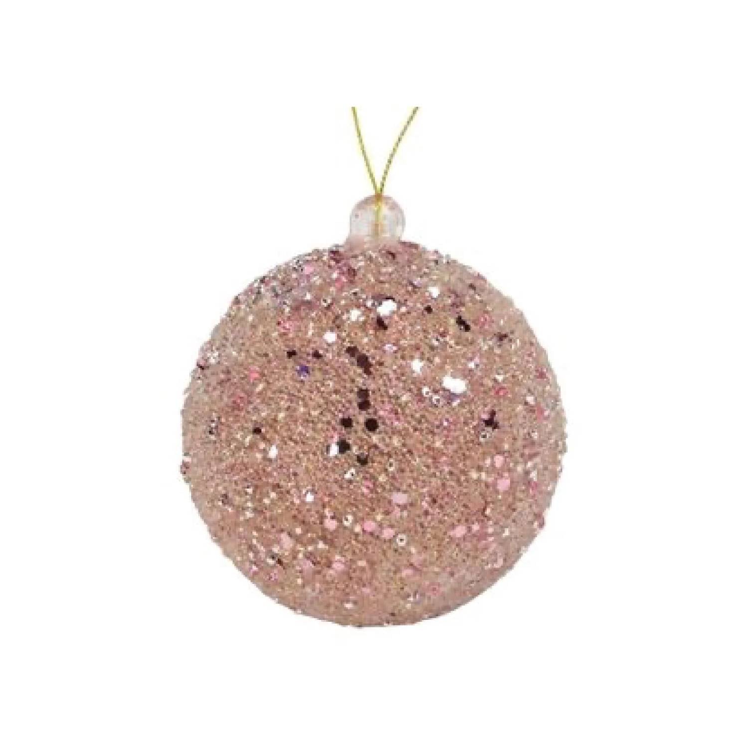 A & B Floral - Sparkle Ball Ornament - Set Of 6