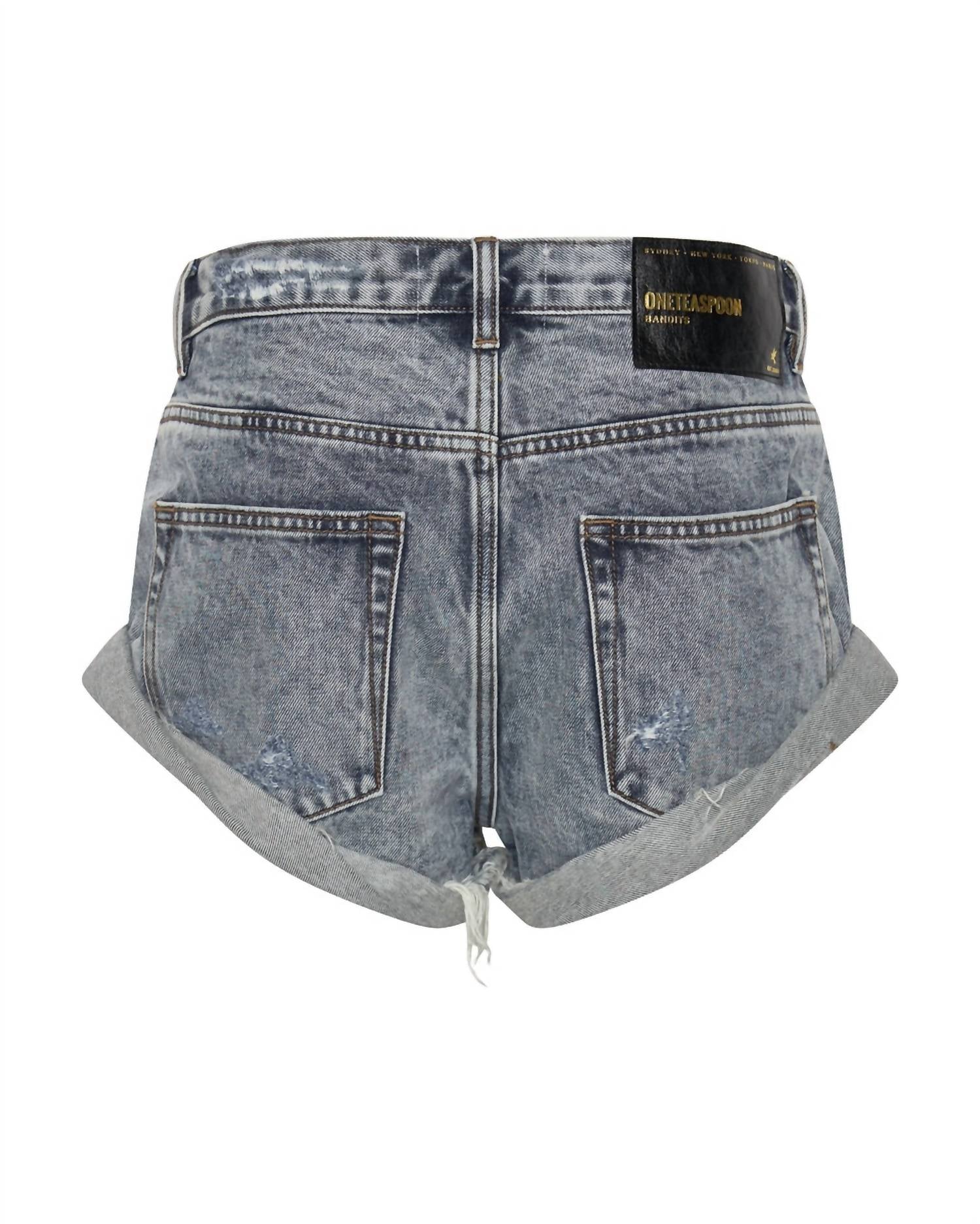 One Teaspoon - Blossom Bandit Low Waist Denim Shorts