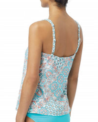 Coco Reef - Tile Mix Larimar Cup Sized Underwire Ultra Fit Tankini Top