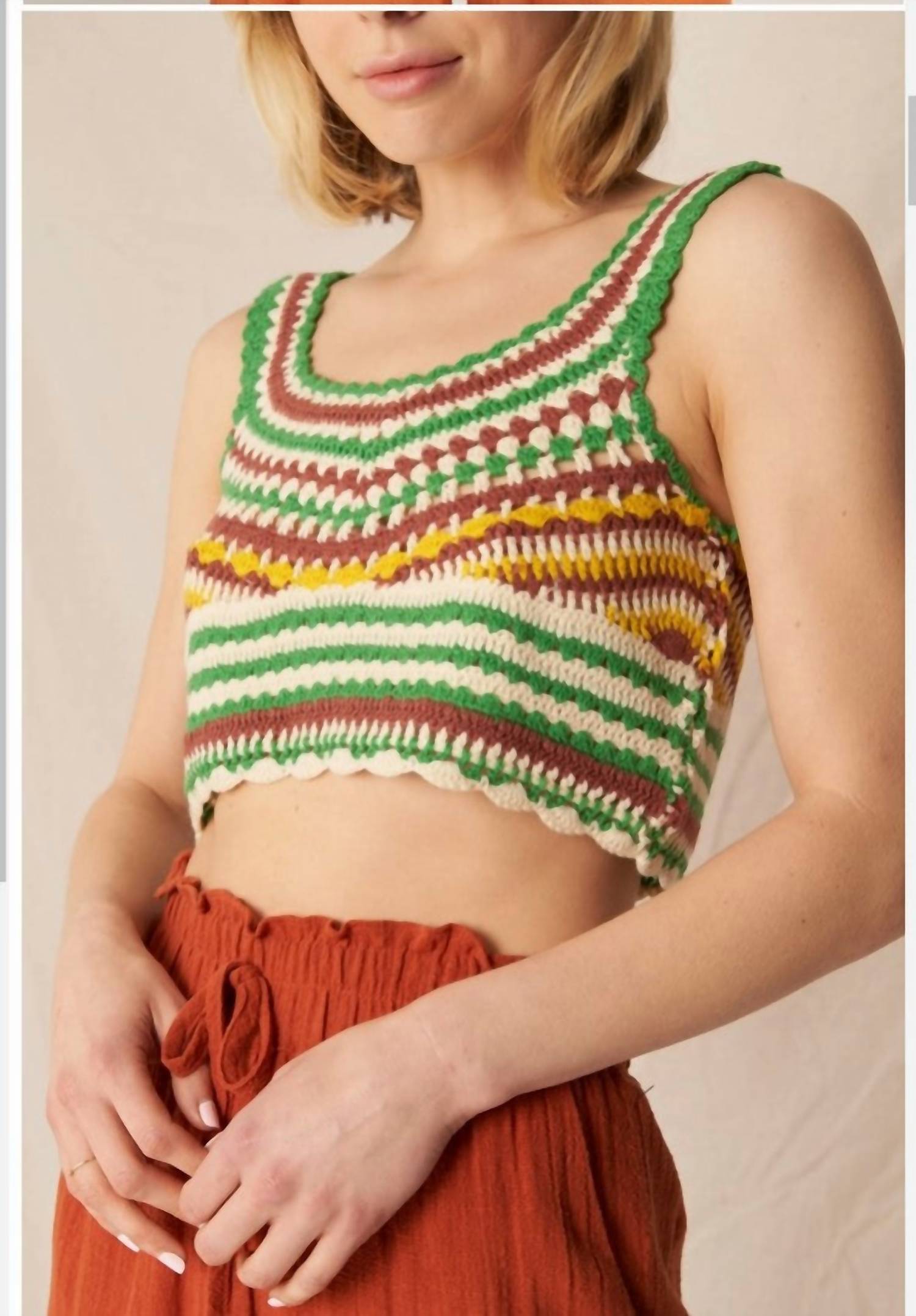 En Creme - Crush On Crochet Top