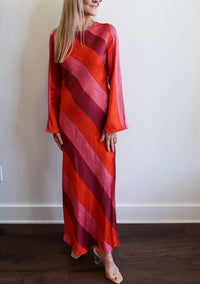 Frnch - Satin Stripe Maxi Dress