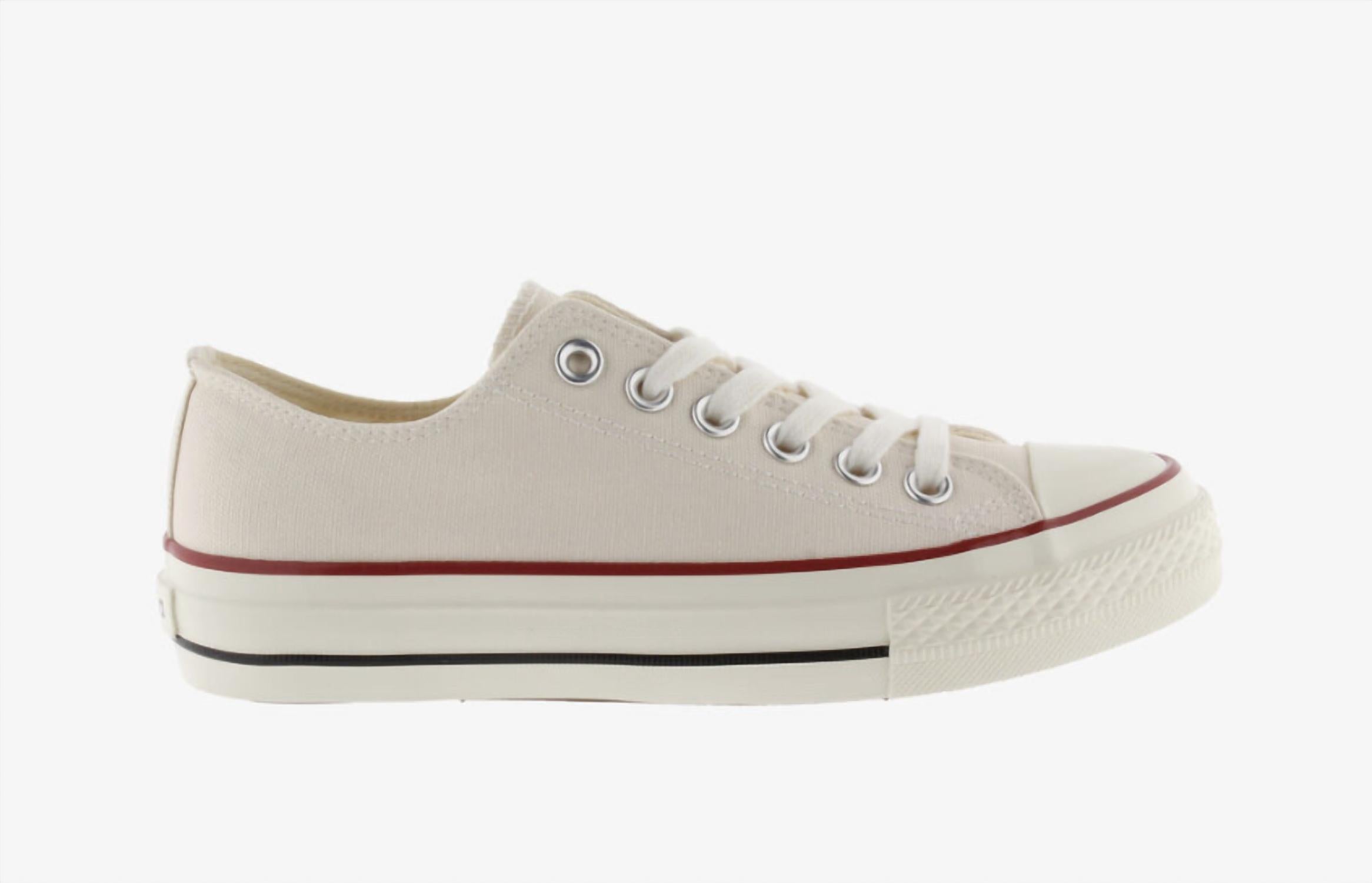 VICTORIA Women's Tribu Brillo Canvas Sneakers in crudo - women's sneaker