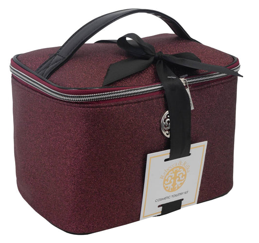 Rebecca & Rifka - Women's Glitter Train Toiletry Case