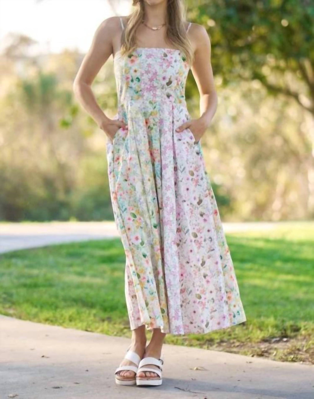 Gigio - Mixed Floral Midi Dress