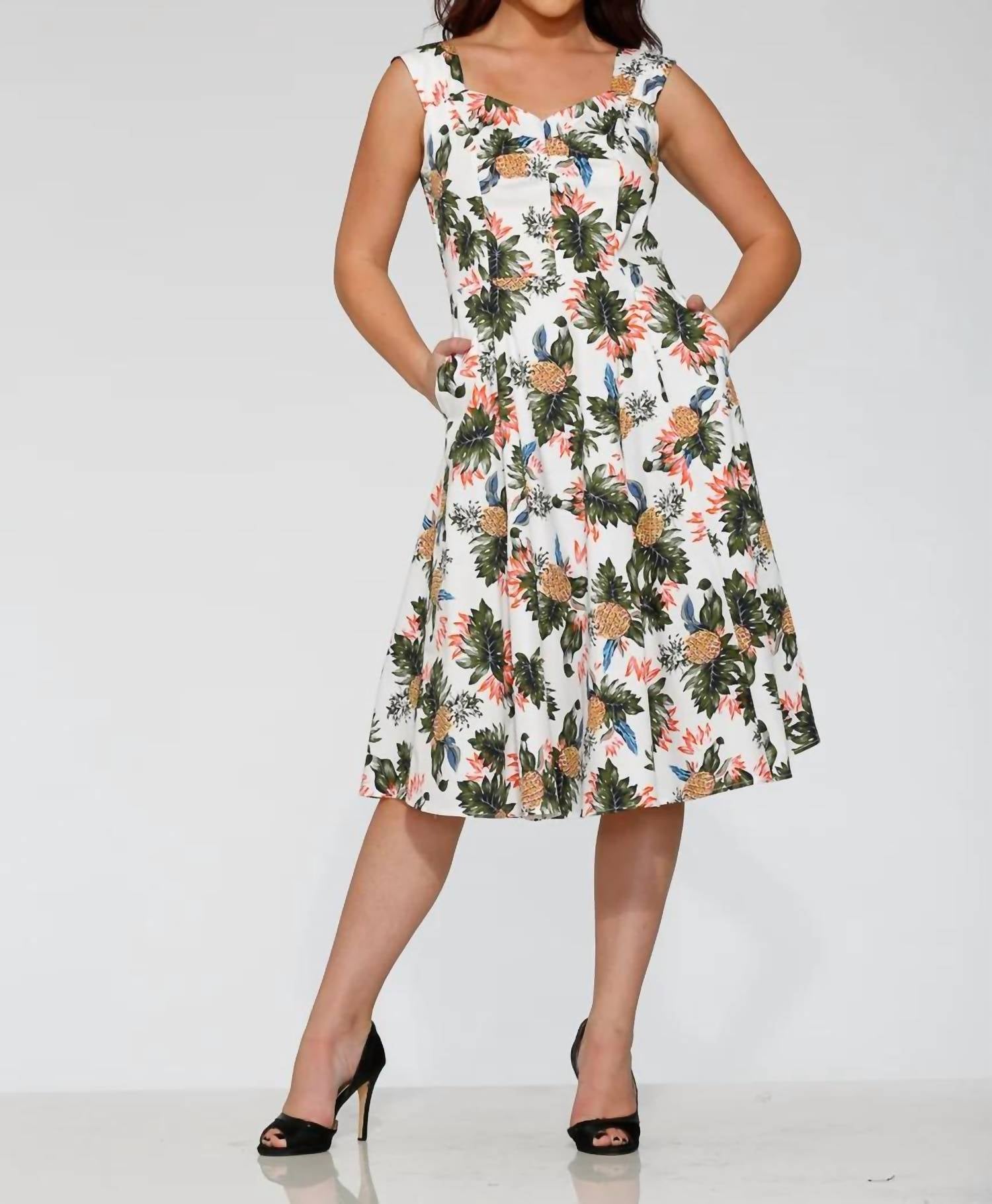 Orchid Bloom - Hawaiian Swing Dress