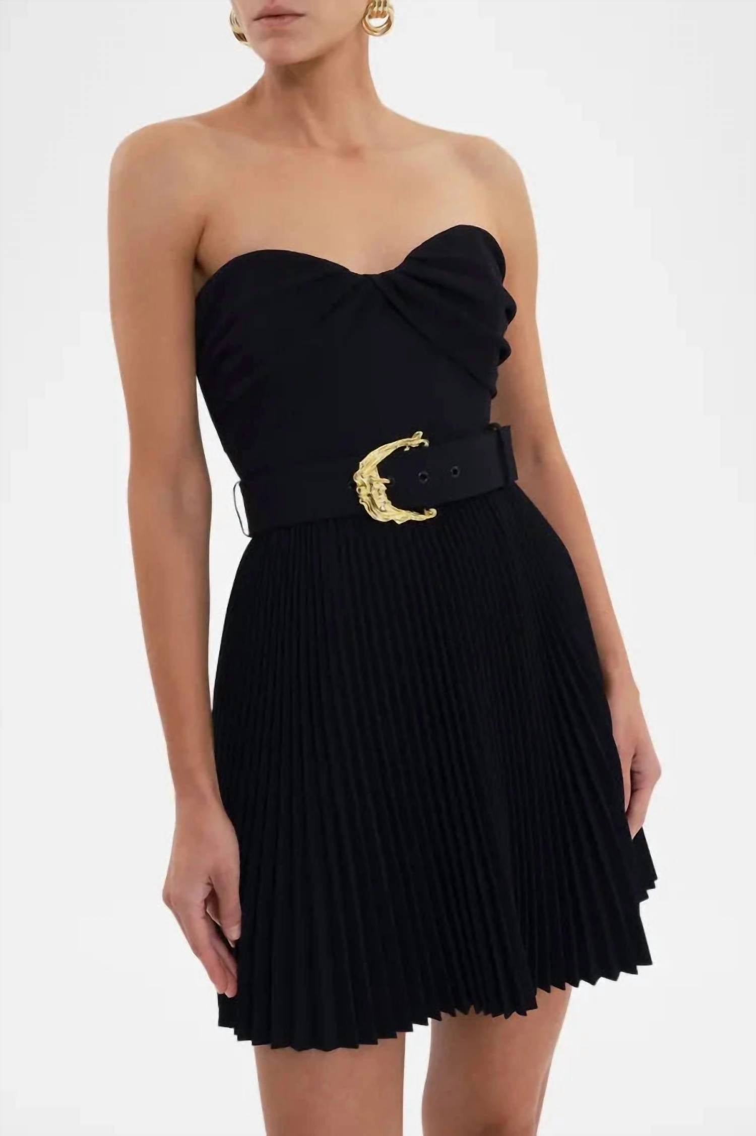 REBECCA VALLANCE Lucine Mini Dress in black - women's dress