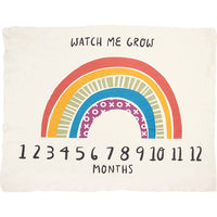 Primitives By Kathy - Kid's Watch Me Grow Rainbow Milestone Blanket