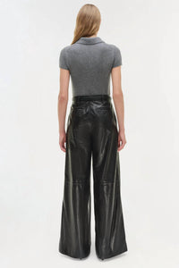Simkhai - Kobie Wide Leg Leather Pant