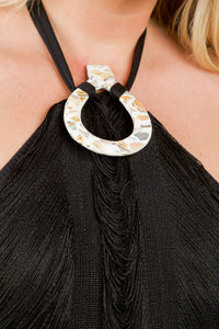 Adriana Contreras - Strappy Halter Maxi Dress - Plus