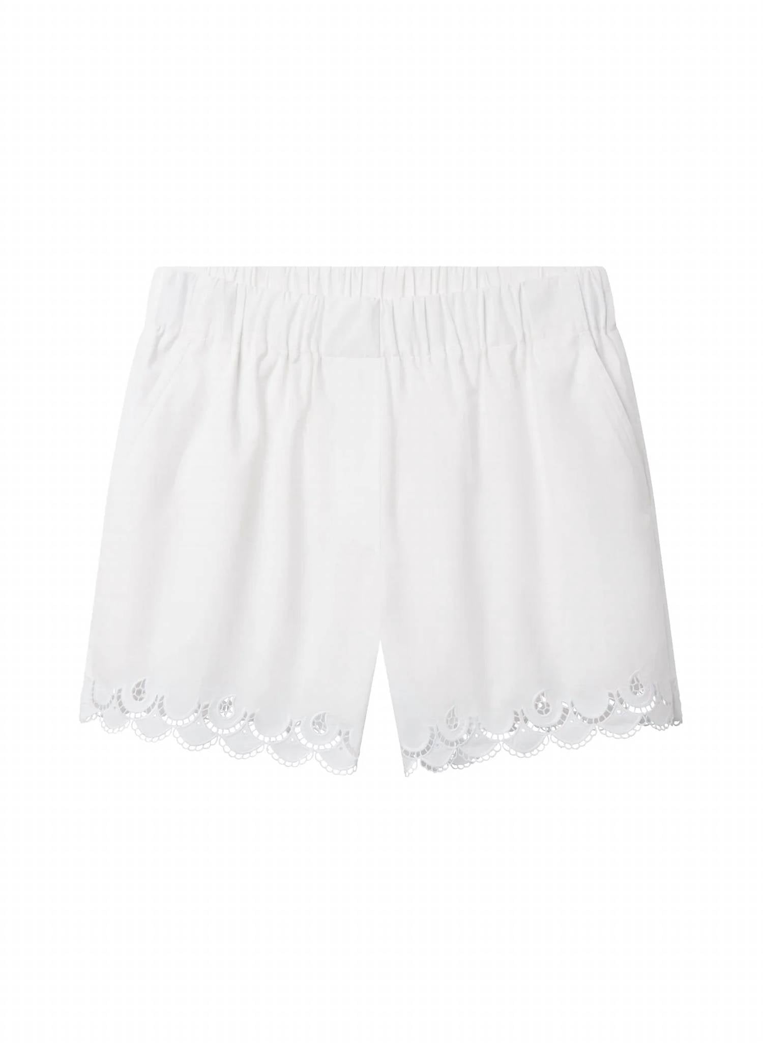 A.L.C. - Gigi Embroidered Cotton Shorts