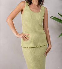 Paparazzi - Poor Boy Stretch Knit Solid Tank Top
