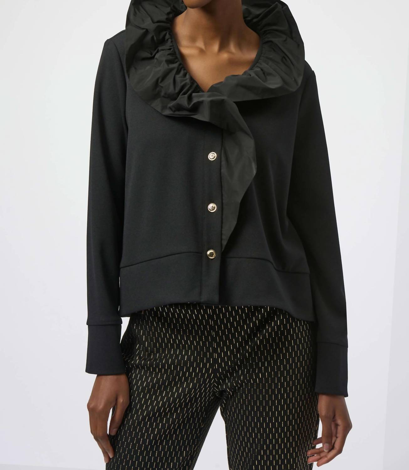 Joseph Ribkoff Scuba Crepe Memory Straight Jacket in black - women's jacket