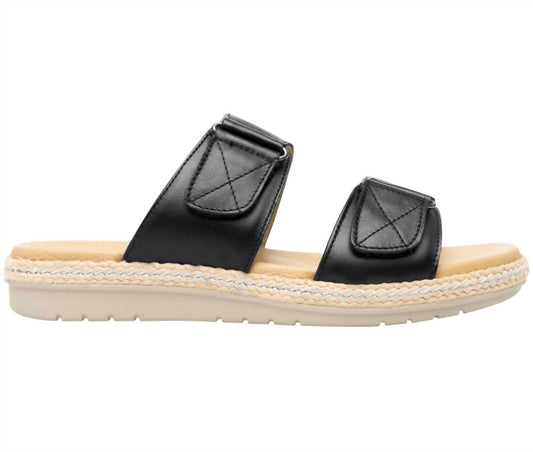 Leather Two-Strap Sandals