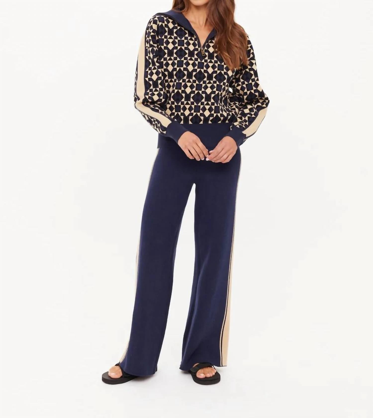 The Upside - Cosmo Kairo Half Zip Knit Sweatshirt