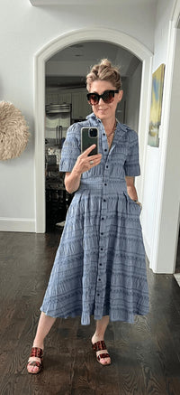 Never A Wallflower - Never a Wallflower Short Sleeve Shirt Dress