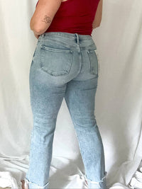 Risen - High Rise Crop Straight Jeans
