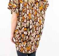 Adrienne - Leopard V-neck Top