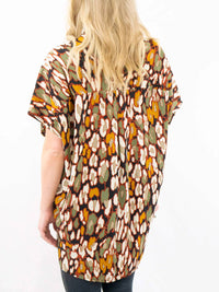 Adrienne - Leopard V-neck Top