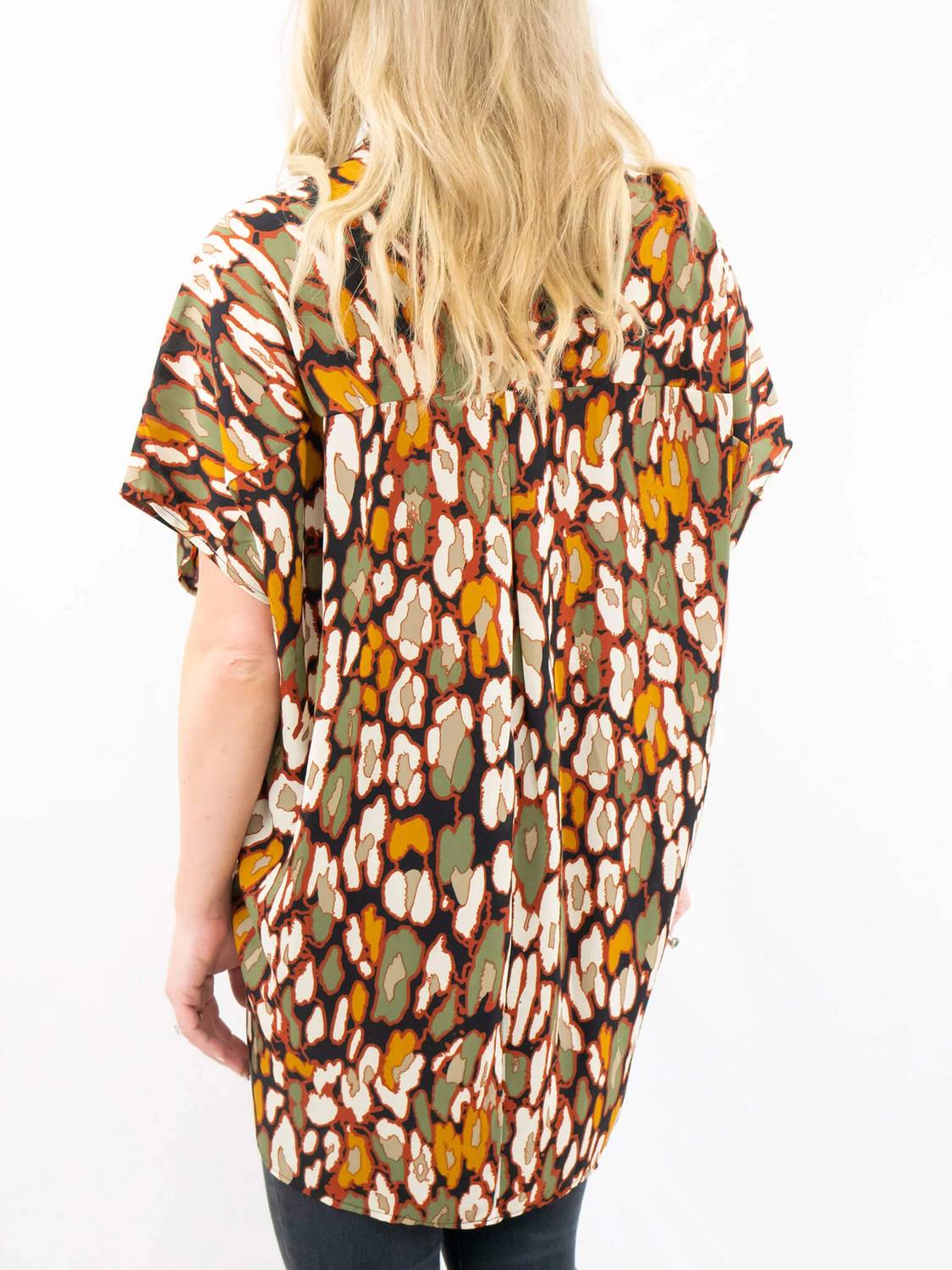 Adrienne - Leopard V-neck Top
