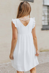 Miss Sparkling - Embroidered Detail Mini Dress