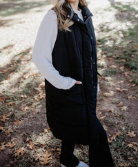 Katydid - Long Quilted Puffer Vest
