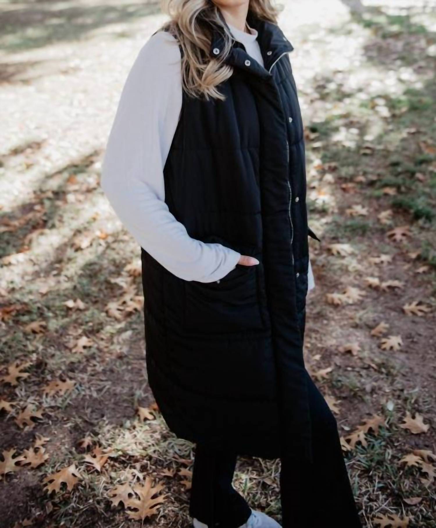 Katydid - Long Quilted Puffer Vest