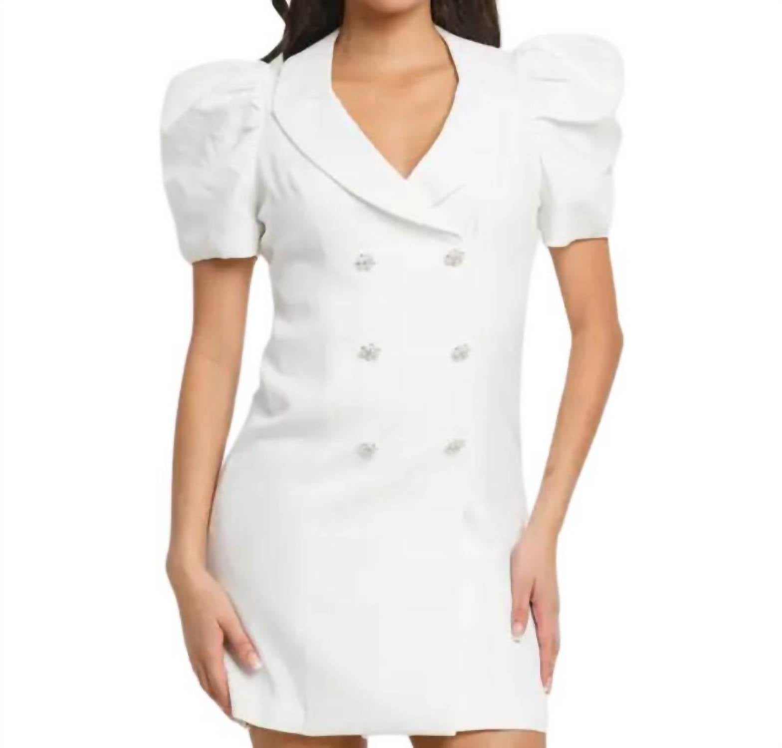 The Sang - SHORT PUFF SLEEVE DRESS