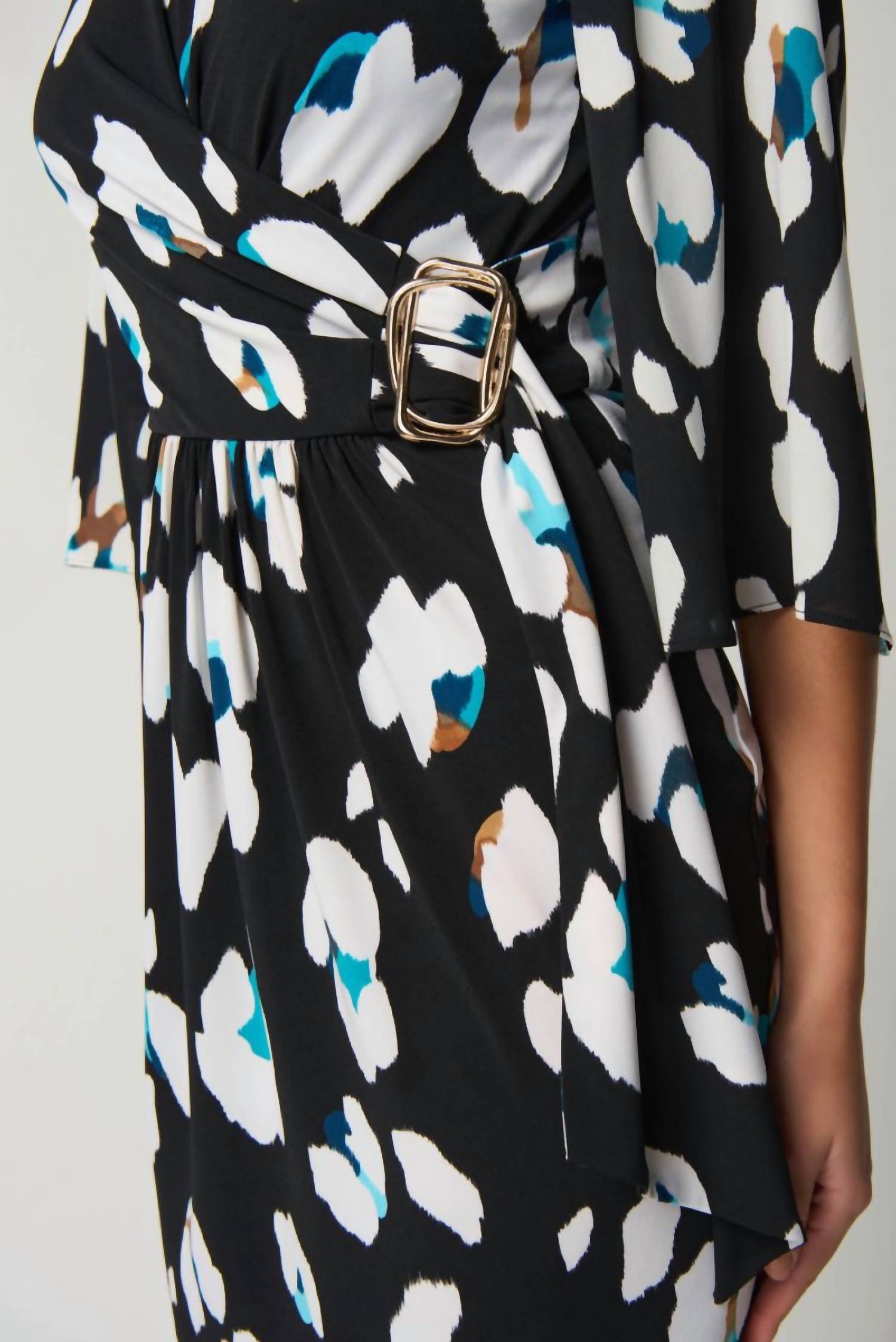 Joseph Ribkoff - Animal Print 3/4 Sleeve Sheath Dress