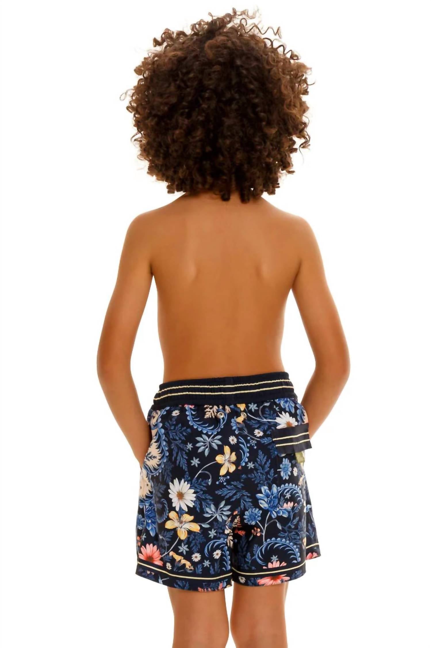 AGUA BENDITA Kids' Nick Ross Trunk in blue - kids' item - detail view