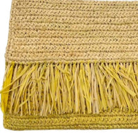 Shebobo - Women's Coco Fringe Crochet Straw Clutch