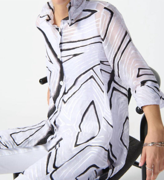 Joseph Ribkoff - Abstract Print A line top