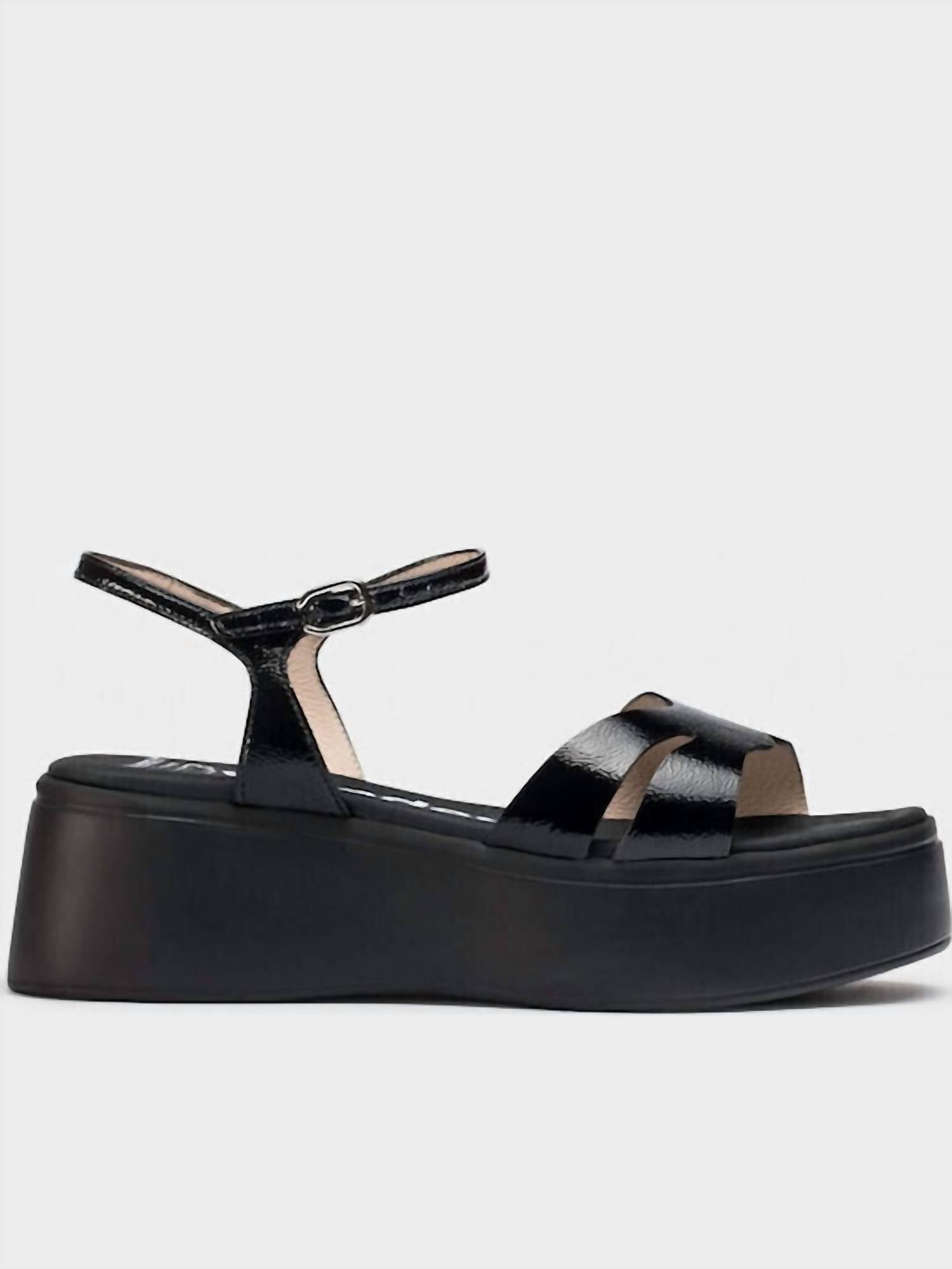 Wonders - Women's Leather Platform Shoes