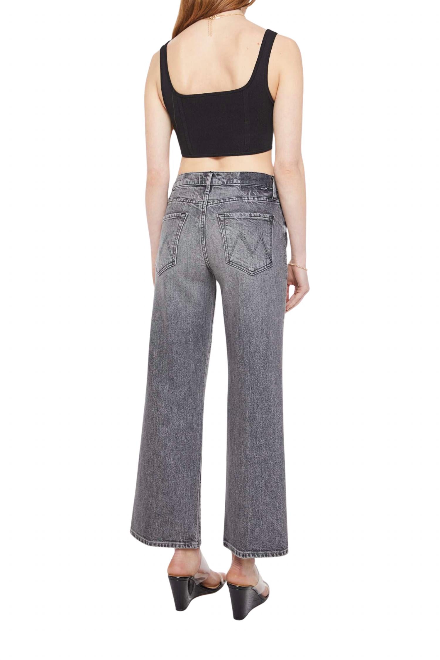 Mother Mid Rise Maven Ankle Jeans in magpie 1 - women's jeans - detail view