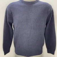 Flint and Tinder Men’s Ribbed Crewneck Sweater in blue - men's sweater