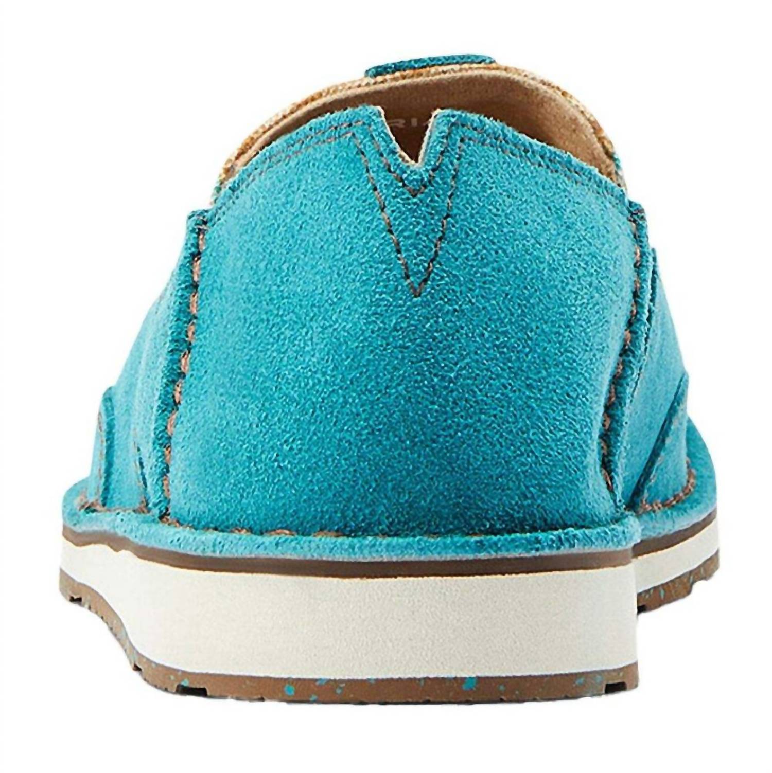 ARIAT Women's Cruiser Shoe in teal suede - women's flats - view 4