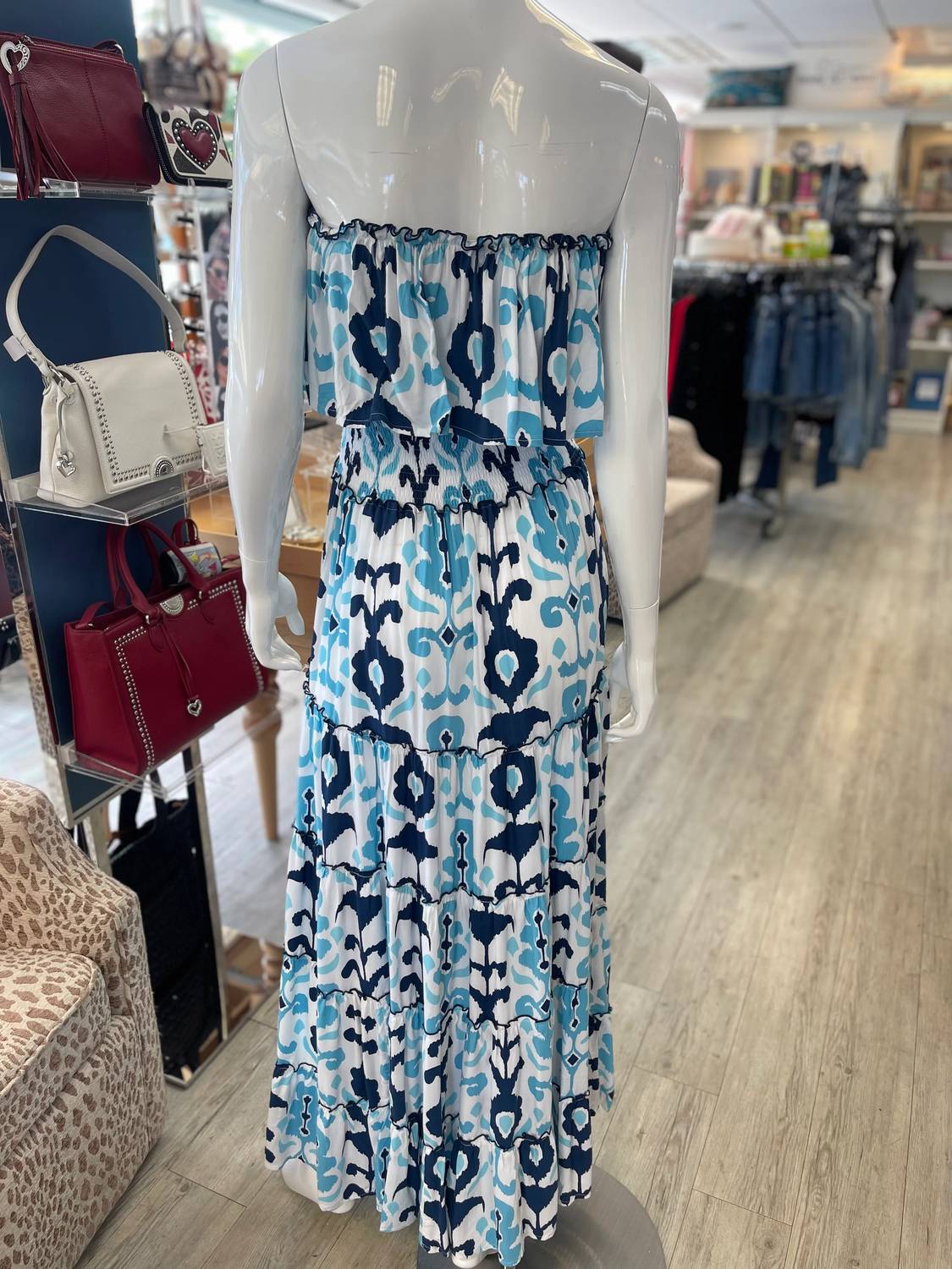 Skemo - Women's Sumba Ruffle Maxi Dress